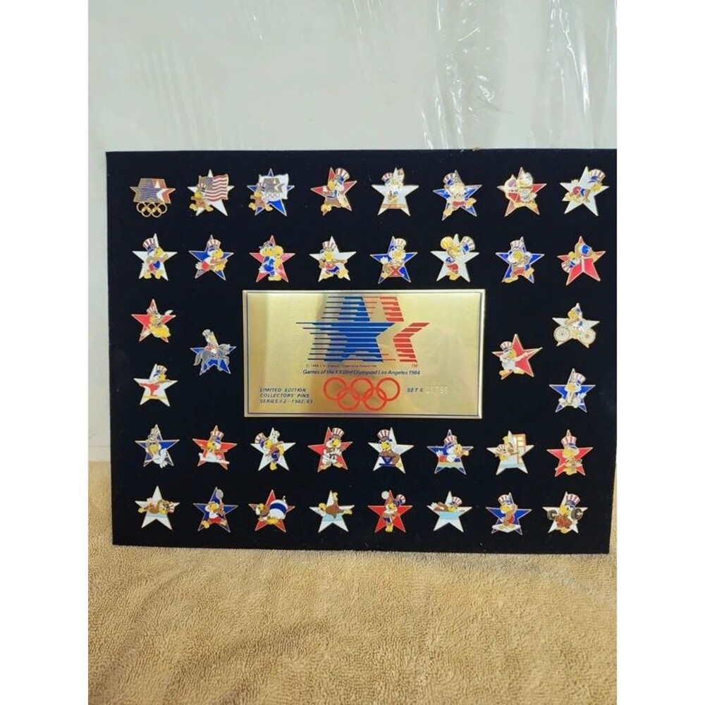 1982-83 limited edition olympic collectors pins 38 pins